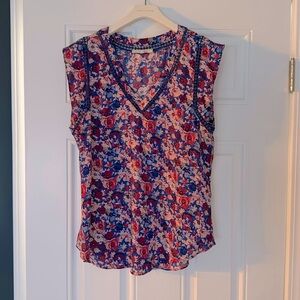 Floral blouse, size Medium EUC